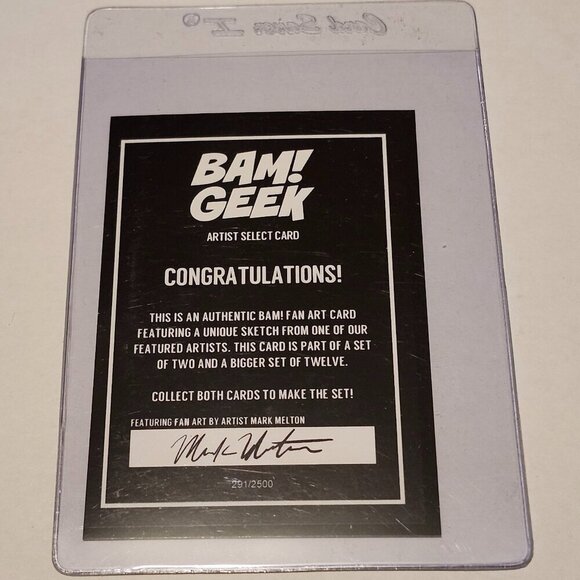 *5 for $20* Back to the Future Biff Limited Edition Art Card - Bam Box - Picture 2 of 2